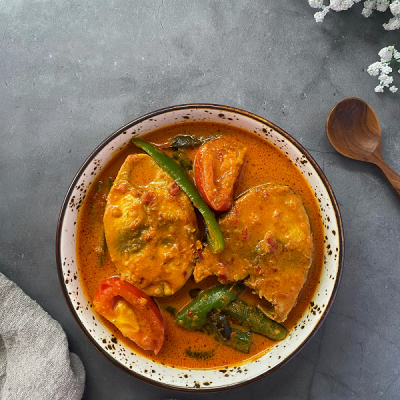 Poisson grillé au curry fumé