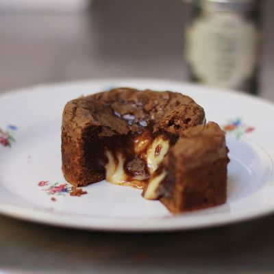 Moelleux au chocolat et cœur coulant au poivre Cubèbe