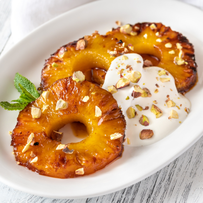 Ananas rôti au rubs mexicain