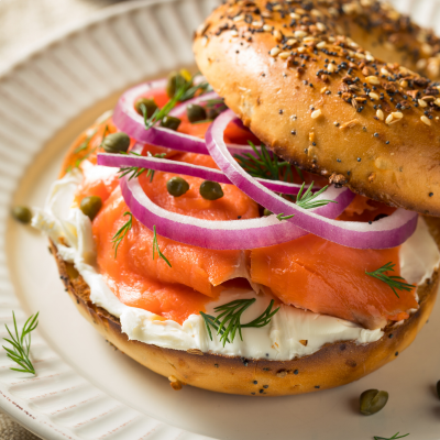 Bagel au saumon 