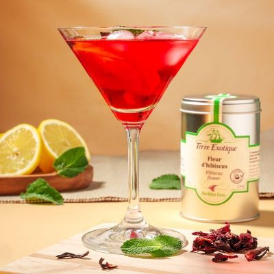 Bissap : mocktail à la fleur d'hibiscus