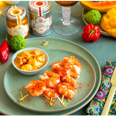 crevettes-curry-mangue