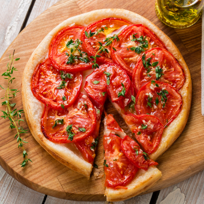 Tarte tatin aux herbes sauvages