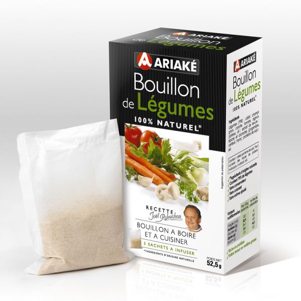 ARIAKE, Bouillon de Légumes, 5 sachets 33cl
