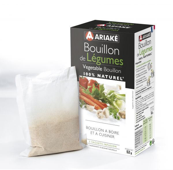 ARIAKE, Bouillon de Légumes, 5 sachets 33cl
