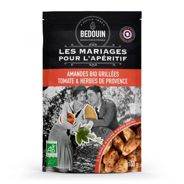Amandes BIO à la tomate et aux herbes de Provence*, 100 g