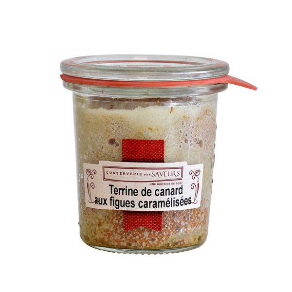 Terrine de canard aux figues caramélisées, 100 g