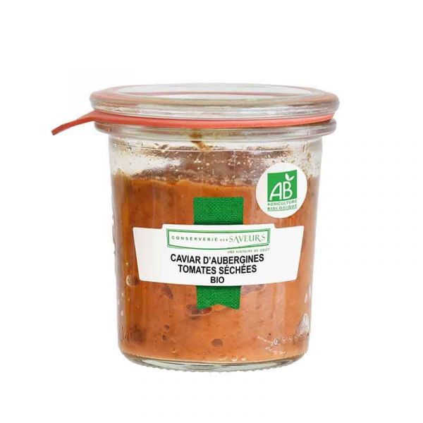 Caviar d'aubergines aux tomates séchées BIO, 100 g
