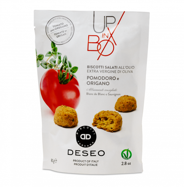 Biscuits apéritifs à la tomate et l'origan, 80 g