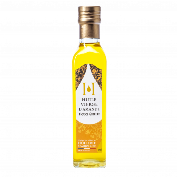 Huile vierge traditionnelle d'amande douce grillée, 25 cl
