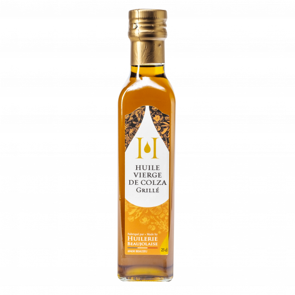 Huile vierge traditionnelle de colza grillé, 25 cl