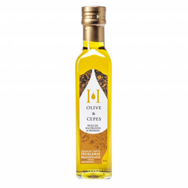 Huile vierge traditionnelle d'olive et cèpes, 25 cl