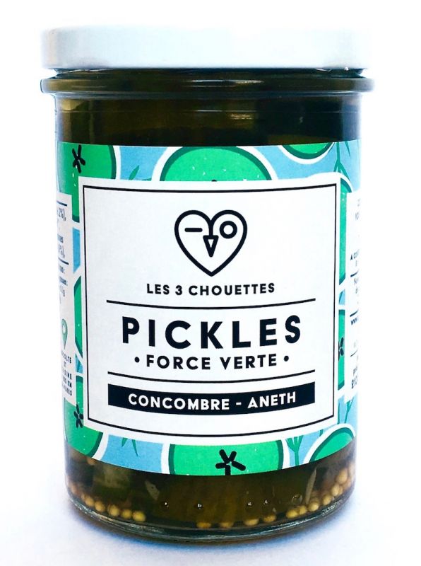 FORCE VERTE pickles de concombre à l'aneth