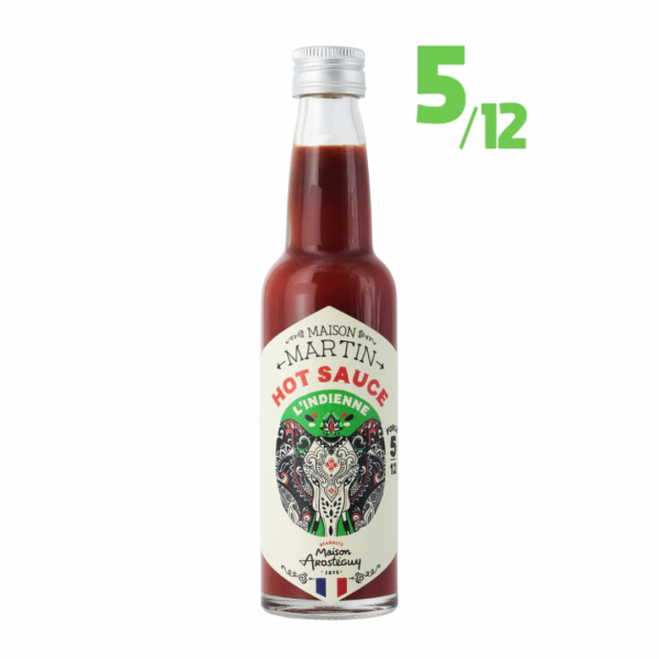 Sauce piment mangue et curry INDIENNE 5/12, 100 ml