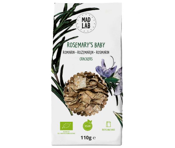 Crackers Rosemary's baby, romarin, 110 g