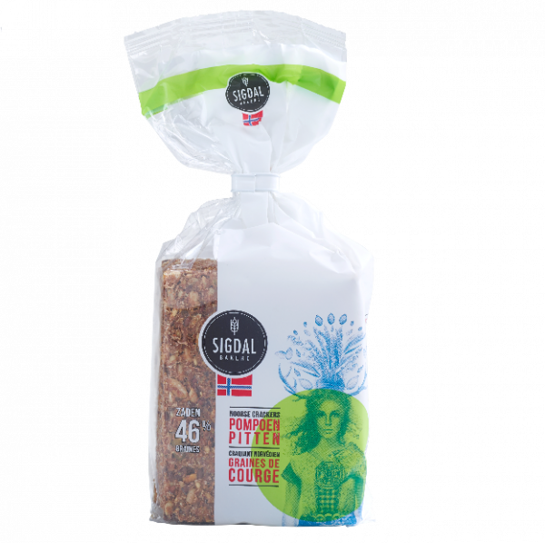 Pain craquant norvégien graines de courge, 190 g