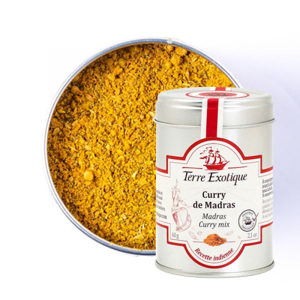 Pâte de Curry Jaune Madras Bio - Recette Exclusive - 100% Naturel sans  Colorants ni Conservateurs - Mélanges d'Épices, Légumes et Aromates -  Idéale