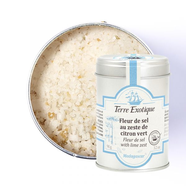 Fleur de sel aux zestes de citron vert