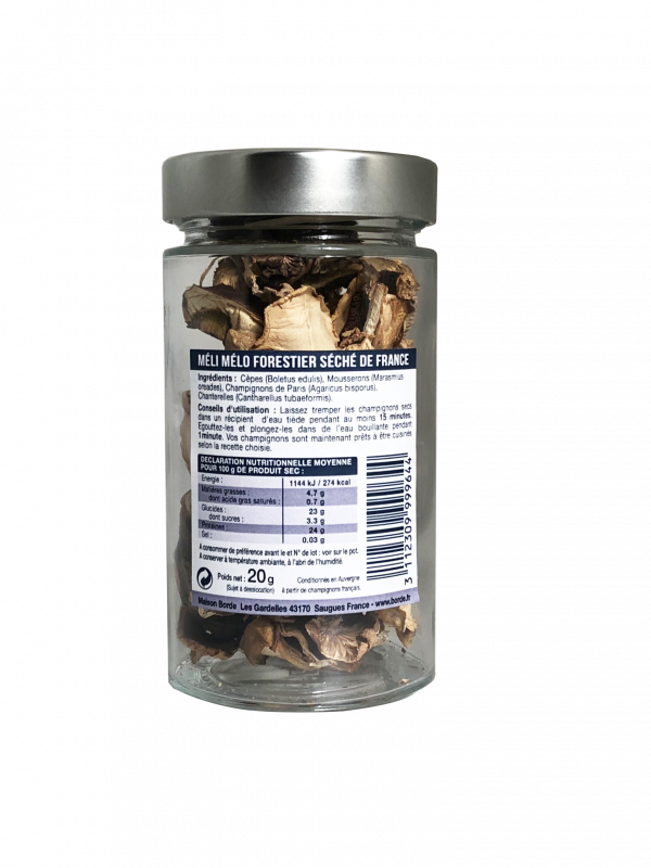 Mélange forestier séché de France, 20 g