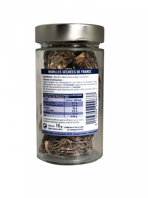 Morilles séchées de France, 15 g