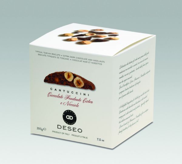 Cantuccini chocolat noir aux noisettes, 200 g