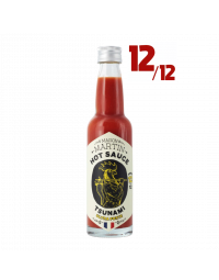 Sauce piment pur cru TSUNAMI 12/12, 100 ml