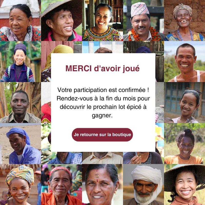 Merci pour votre participation au grand jeu Terre Exotique
